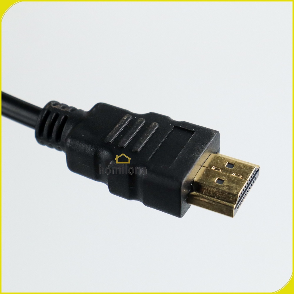 Adapter HDMI ke VGA Female dengan Audio - Taffware HD008-1 - Black White