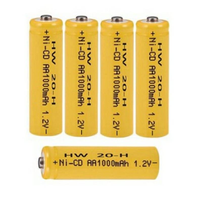 Baterai Rechargeable Isi Ulang AA A2 1000Mah 1,2v Battery Batre Cas Ni-Cd