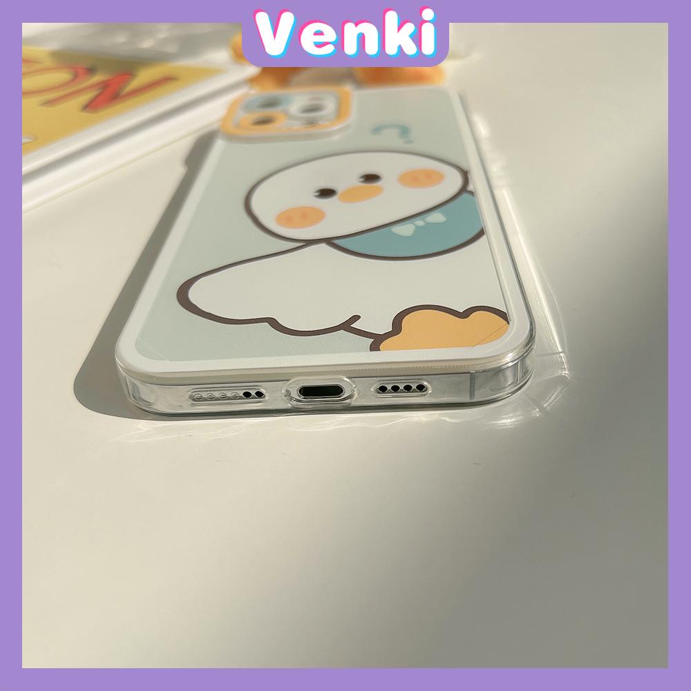 iPhone Case Silicone Soft Case Clear Case Square Edge Angel Eye Cat Eye Pupil Eye Full Coverage Camera Protection Shockproof Case Duck Cartoon Cute Style For iPhone 13 Pro Max iPhone 12 Pro Max iPhone 11 Pro Max iPhone 7 Plus iPhone XR XS MAX 12 Pro 7