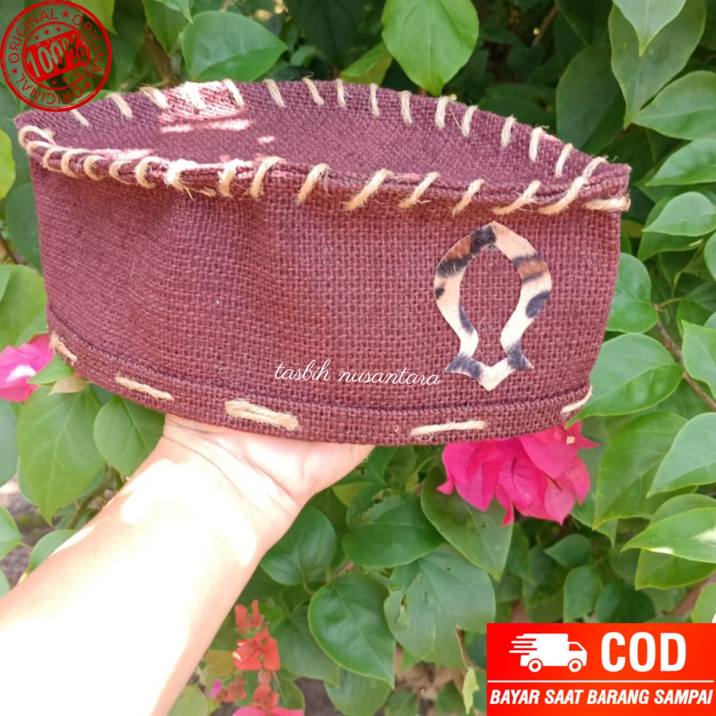 Songkok goni / peci ghoni original warna merah marun