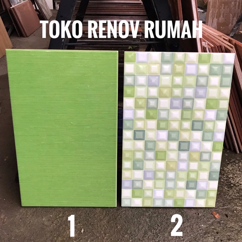 Jual keramik dinding 25x40 hijau/ keramik dinding kamar mandi/ keramik