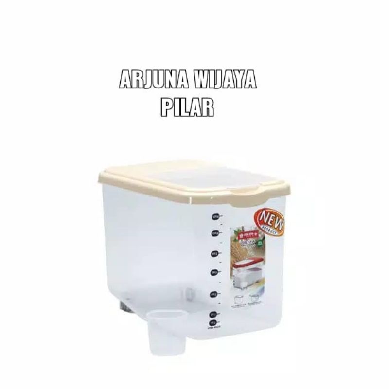 RICE BOX Lion Star / Tempat Beras Oriza Rice Box 6.5 Kg dan 12 kg (TUTUP RANDOM)  +BUBLEWRAP