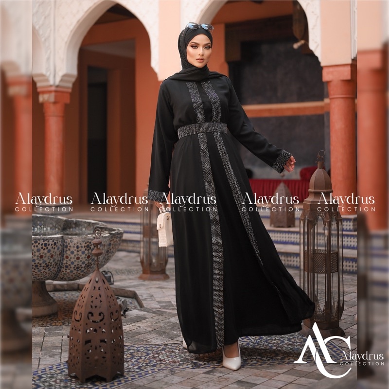 Baju Muslim Abaya Bordir Arab Saudi Bordir Zephy Turki 544