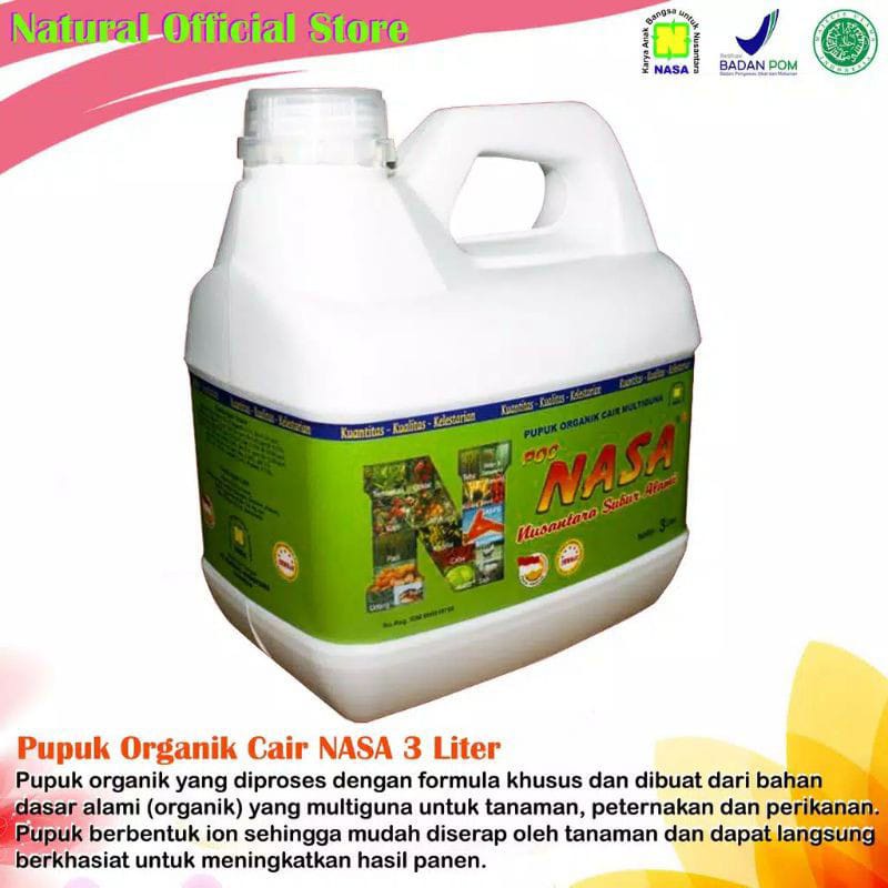 POC NASA 3 LITER - PUPUK ORGANIK CAIR POC NASA 3LITER / PUPUK SERBAGUNA / PUPUK ORGANIK CAIR
