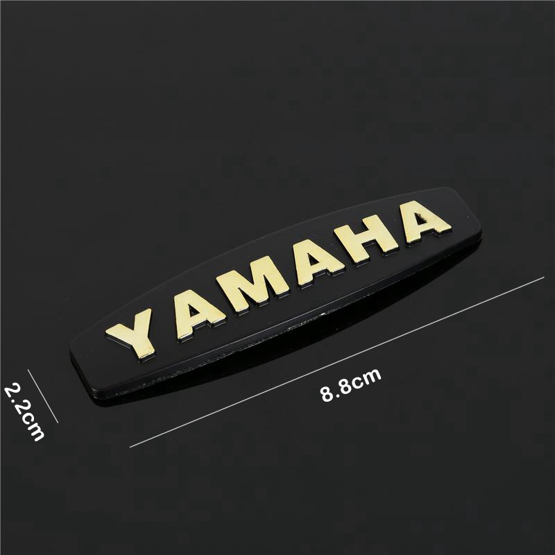 2 PCS ABS Motorcycle Emblem Badge Decal 3d Tank Wheel Sticker for Yamaha