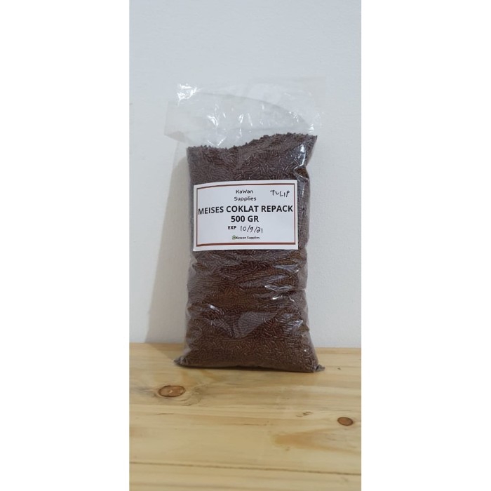 

MESES COKLAT MERK TULIP REPACK 500GR