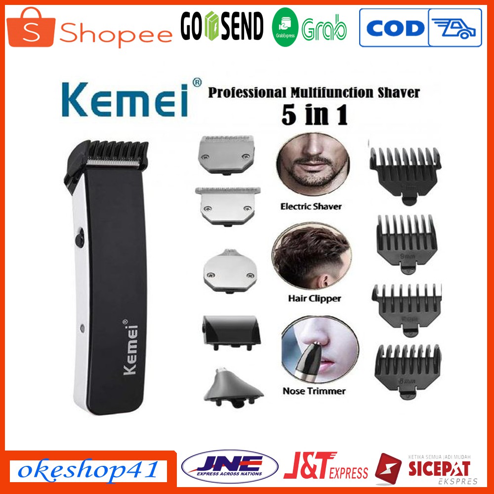 Kemei KM-3590 Mesin Cukur Rambut Kumis Jenggot Bulu Hidung