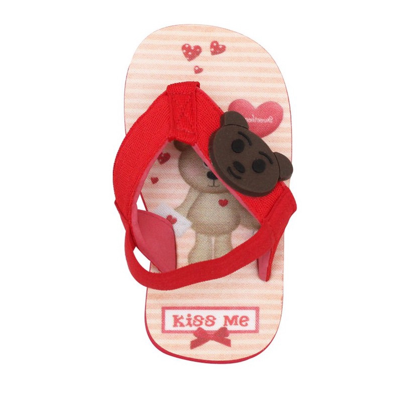 Khakikakiku Bear For Toddler Flipflops