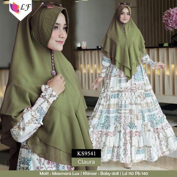Gamis claura/baju muslim/abaya/gamis solo/gamis syari