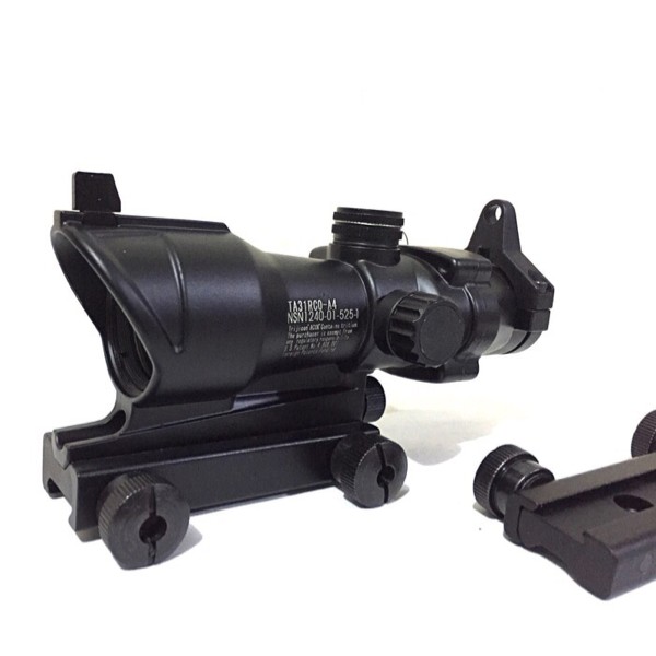 Scope Acog Trijicon Black Metal 4x32 airsoftgun red & green dot sight