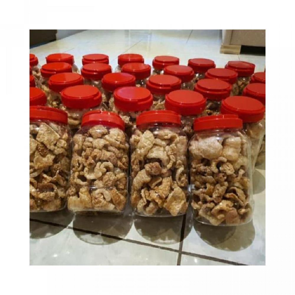 

KERUBI Kerupuk Babi Toples 250gr - Asin