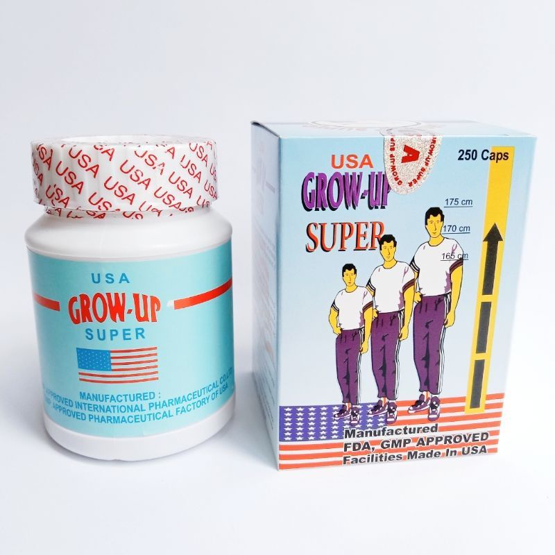 Obat Peninggi Badan Super Cepat Penambah Tinggi Badan Grow Up USA Original Asli