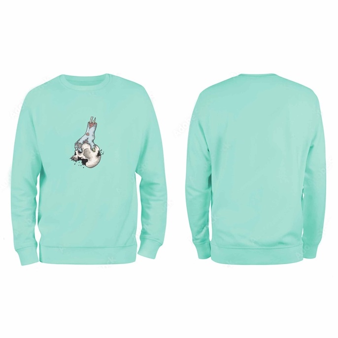 Sweater Pria Zombi Crewneck Pria M - XXL