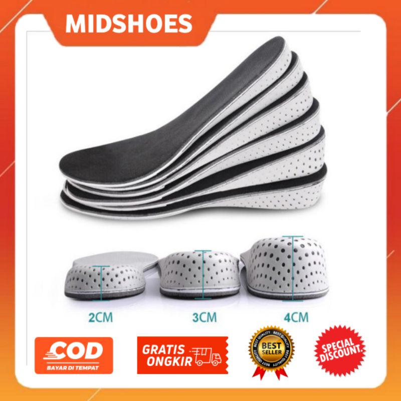 Insole Peninggi Badan 4cm / Sol Penambah Tinggi Badan Air Cushion Adjustable Height / Peninggi Badan