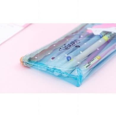 

Diskon Tempat Pensil Unicorn Warna Transparan/Cosmetic Pouch Bagus