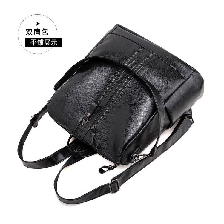 Tas Ransel Wanita Multifungsi Korean Style Fashion Kasual Kulit PU Tas Ransel Wanita Tas Tote Tas Kuliahan dan Sekolahan Tas Fashion Simple Kekinian AZGALERY / COD / T258