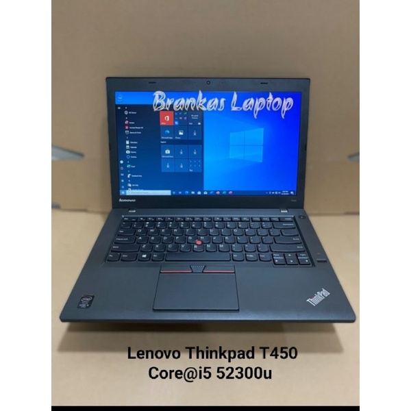 Lenovo Think Pad T450 core@i5 52300u  Ram 4 GB HDD 500 GB Laptop Pelajar Atau Mahasiswa Entry Level⭐