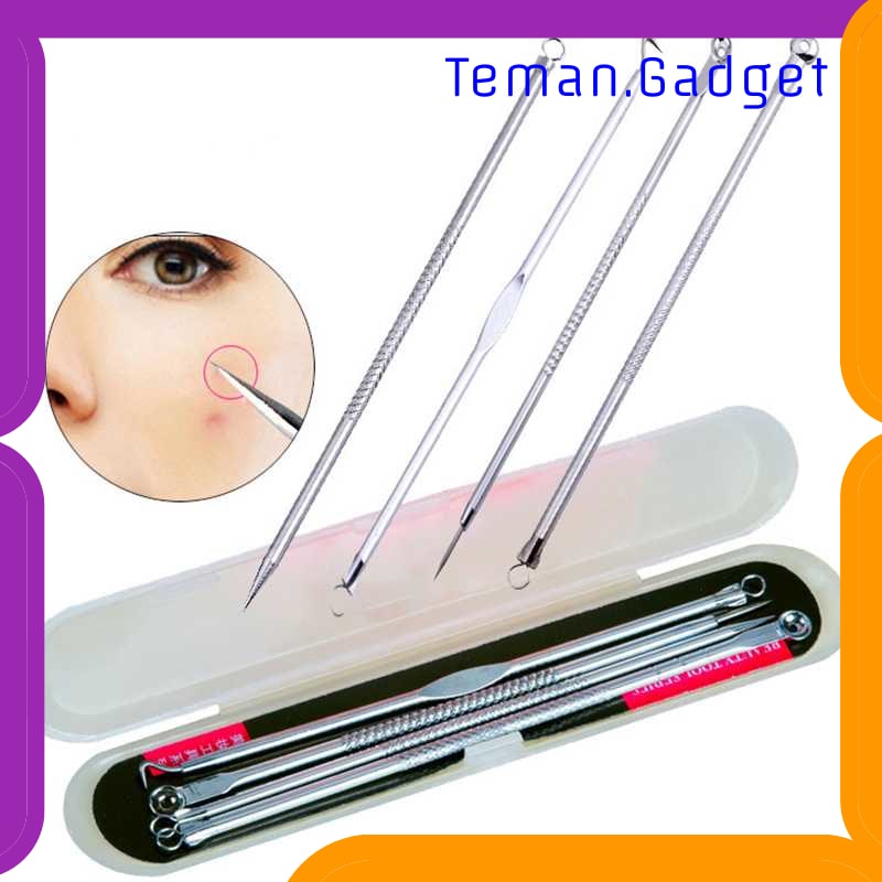 TG-FE285 BIUTTE.CO FACE CARE SKIN ACNE PIMPLE NEEDLE REMOVER KIT 4PCS - AS1