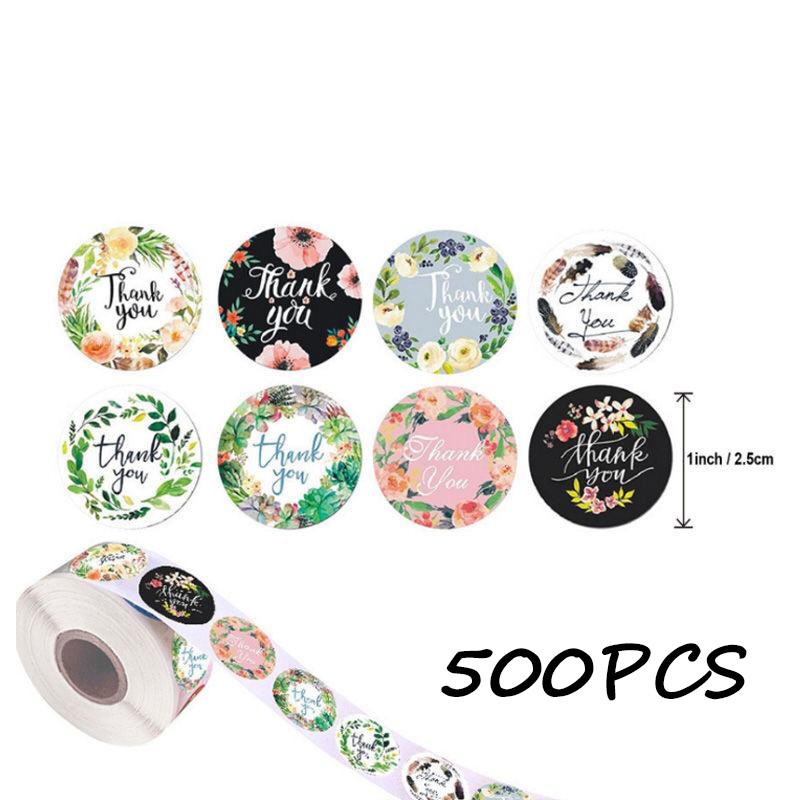 Stiker Terima Kasih / Sticker Thank you 500 Pcs / 1 Roll-3