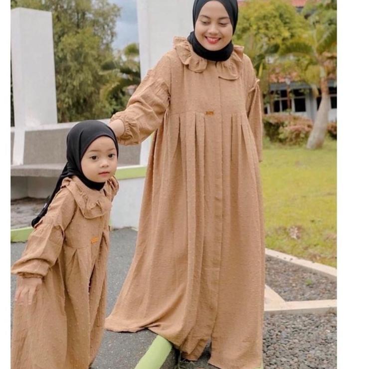 [FA115] Gamis / Midi dress couple ibu & anak / midi dress kembar / Midi dress ibu dan anak perempuan