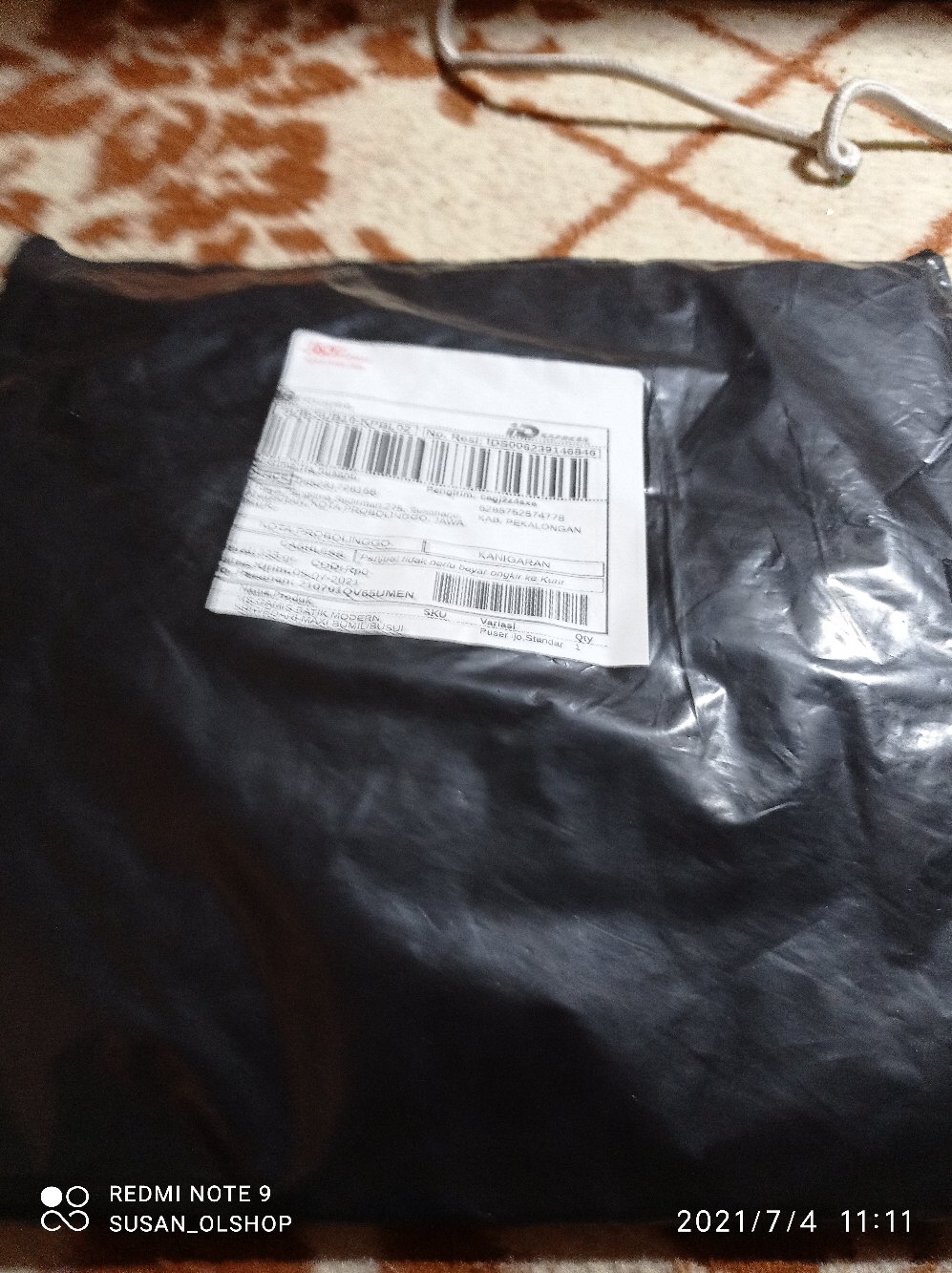 Ms Gamis Batik Modern Sriwedari Maxi Bumil/busui Katun Sogan All Size Jumbo