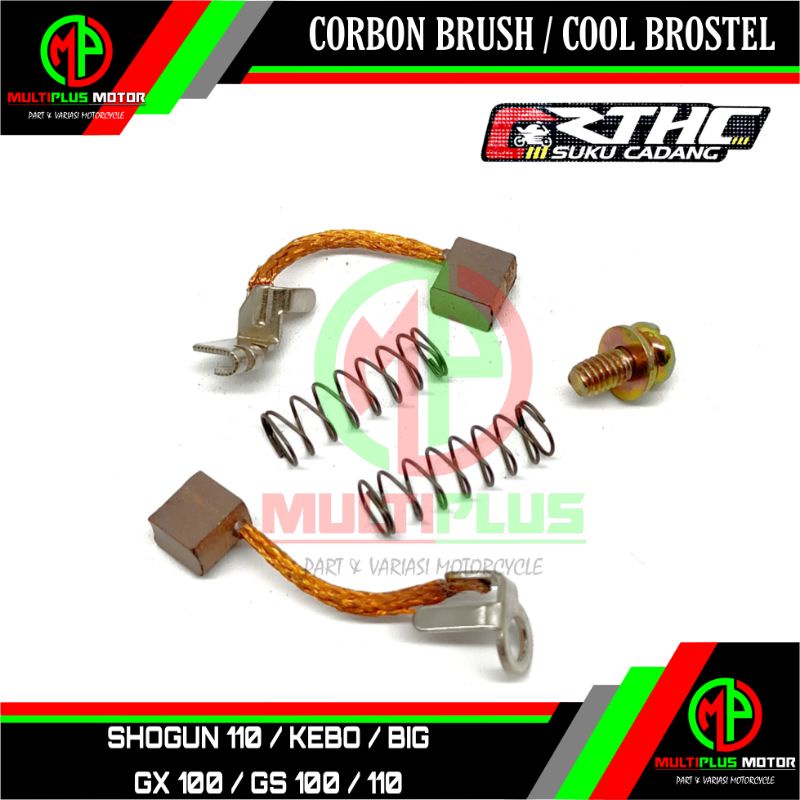 Cool Col brostel Arang areng dinamo stater starter Carbon brush,SHOGUN 110,SHOGUN KEBO BIG,GX 100,GS
