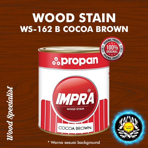 PROPAN IMPRA WOOD STAIN WS-162 B COCOA BROWN 1 KG MELAMINE PEWARNA KAYU POLITUR VERNIS MEDAN BINJAI