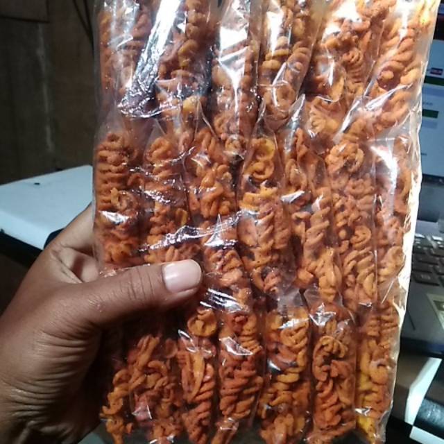 

makaroni spiral/ulir kemasan plastik