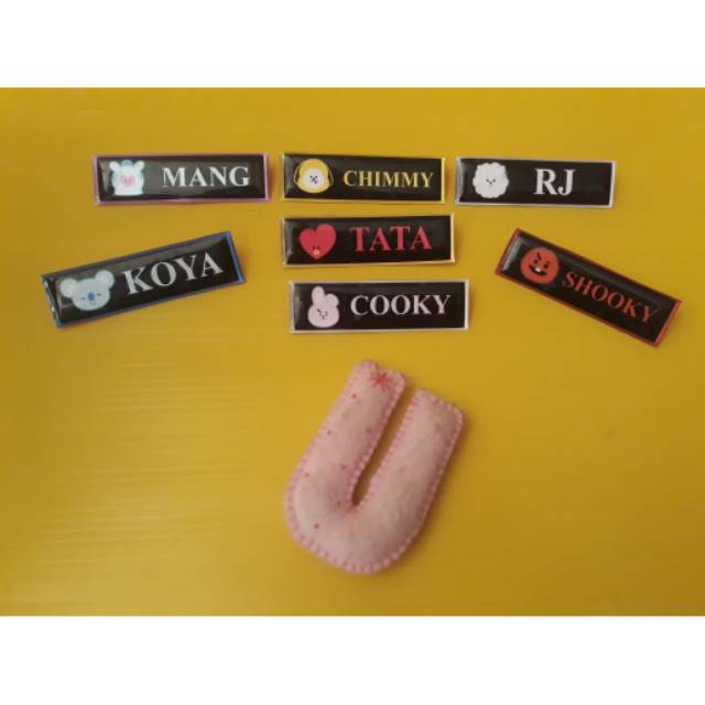 

aLghifshop Nametag BT21 K-POP