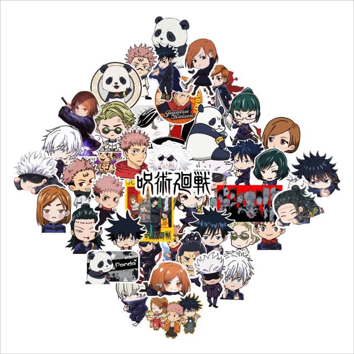 

Stiker Sticker Anime Jujutsu Kaisen Sorcery Fight Paketan - Paket 50Pcs