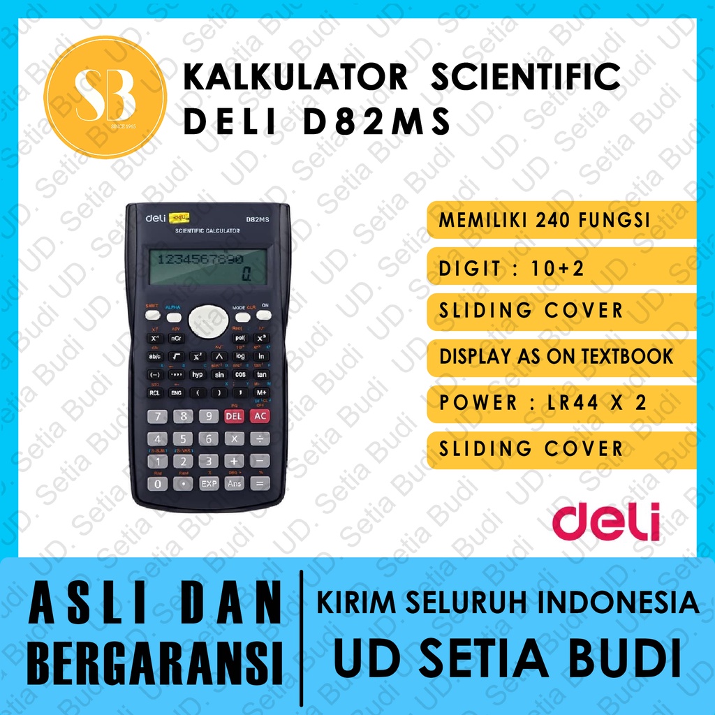 

Kalkulator Scientific Deli D82MS Asli dan Bergaransi