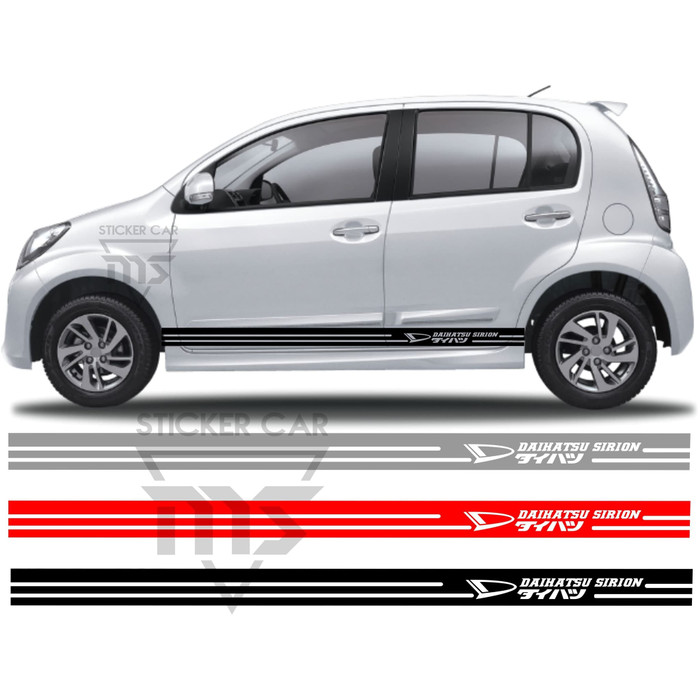 Sticker Sirion Stiker Cutting Side Body List Mobil Daihatsu Sirion Kan Elegan