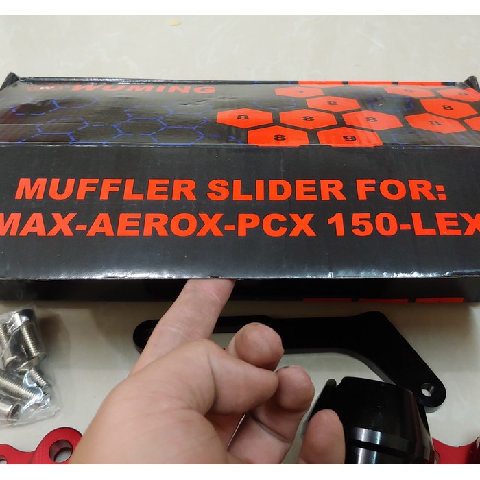 aksesoris PCX Pelindung Knalpot   Slider Knalpot Pcx 2018 Lokal CNC Full Murah