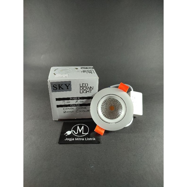 LAMPU LED DOWNLIGHT SKY 5 WATT - KUNING