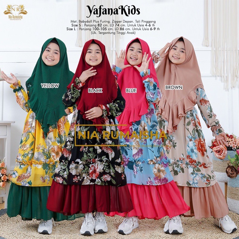 Yafana Kids by Nia Rumaisha // Gamis anak.