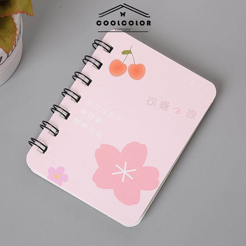 COD❤️A7 Rollover Coil Buku 80 kotak Mahasiswa Saku Buku Kecil Mini Notebook Diary Portable Office Notepad Anak Laki-laki Korea Fashion Impor Murah Pria Wanita