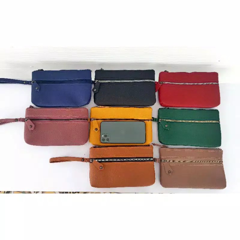 DOMPET PAPIRUT /DOMPET WANITA/DOMPET PAPIRUT KULIT JERUK /DOMPET MURAH