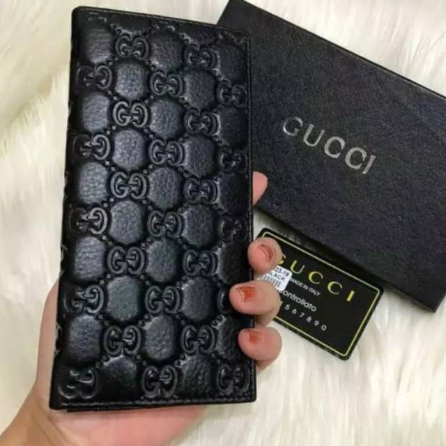 Dompet panjang gucci kulit pria wanita