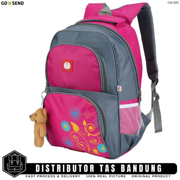 Tas Ransel Gendong Sekolah Anak Perempuan Cewek SD Pink Boneka Murah