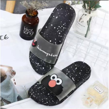 Sandal wanita Elmo Selop JTS / TG1249 hitam-2