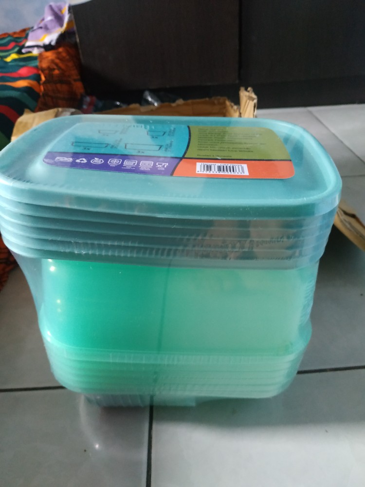Toples Kulkas, Kotak Penyimpanan Makanan/harvest, Berbagai Ukuran Kotak Multifungsi 12 Pcs Bpa Free