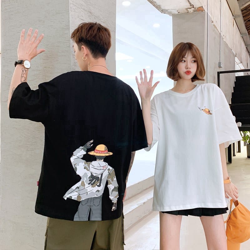 MYSTIQUE.ID-BAJU KAOS COUPLE  ONE PIE*CE T-SHIRT LUCU DAN AESTHETIC