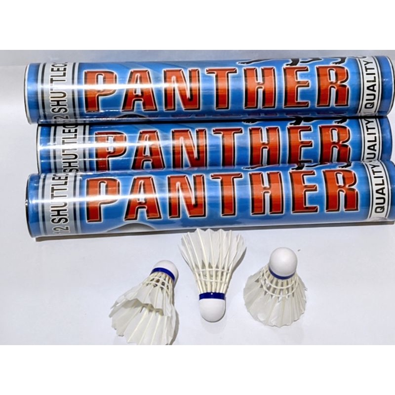 Shuttlecocks/ Kok / Cock Badminton murah PANTHER BIRU Bulu Entok untuk Dewasa/Anak