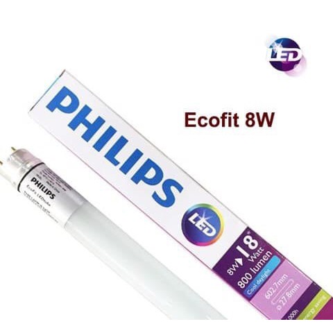 Lampu PHILIPS LEDtube ECOFIT 8W 600mm T8 TL 8Watt Industri industrial