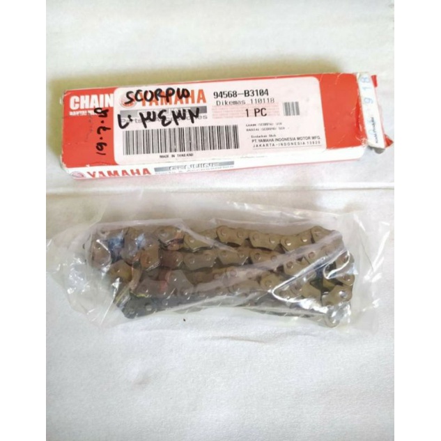 rantai keteng Scorpio rantai kamprat Yamaha Scorpio ORIGINAL YAMAHA ASLI  94568-B3104