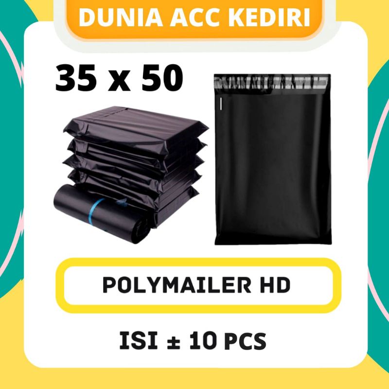 

MEDIA PACKING KEDIRI - POLYMAILER 10 PCS 35X50CM HITAM PLASTIK PACKING SUPER EKONOMIS, KUALITAS TEBAL HARGA PABRIK