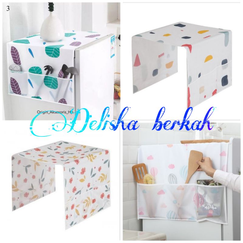Taplak Kulkas Kain Sarung Kulkas Cover Kulkas Kain