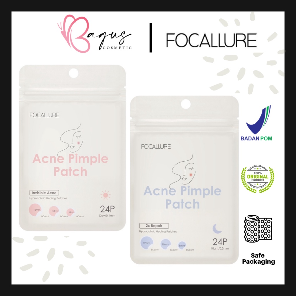 ⭐BAGUS⭐FOCALLURE Spot Patch Acne Treatment Day / Night 24