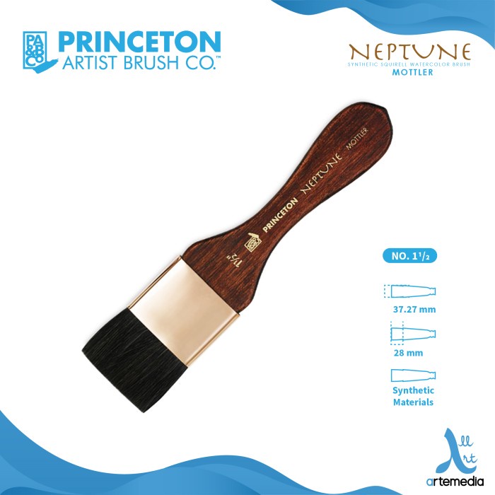 

Kuas Lukis Princeton Neptune 4750M Mottler Synthetic Squirell Brush SH - NO. 1-1/5