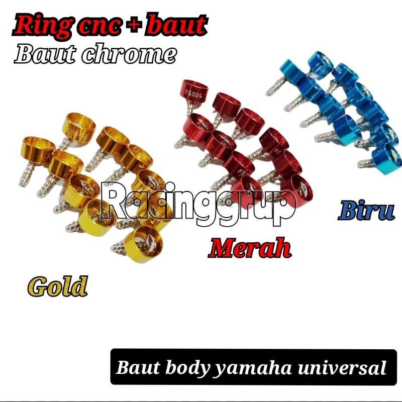 baut body warna ring cnc yamaha mio mio j xeon nouvo jupiter mx vega dll